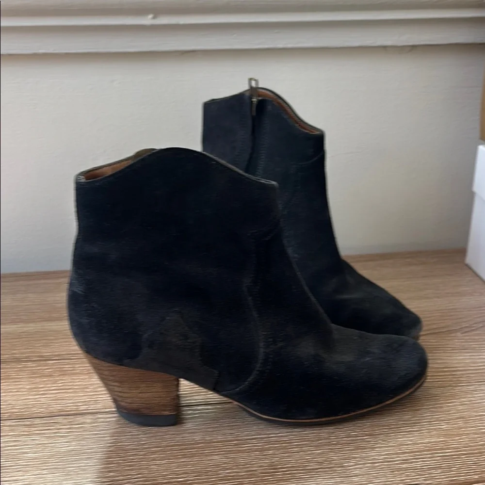 Isabel Marant Women's Black Suede Ankle Boots - Picture 3 of 11